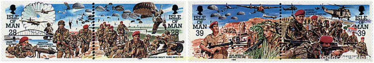 Sellos: 232399 MNH MAN 1992 50 ANIVERSARIO DEL REGIMIENTO DE PARACAIDISMO
