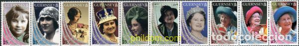 Sellos: 321584 MNH GUERNSEY 1999 REINA MADRE ISABEL