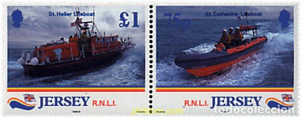 Sellos: 6442 MNH JERSEY 1999 175 ANIVERSARIO DE LA ROYAL NATIONAL LIFEBOAT INSTITUTION