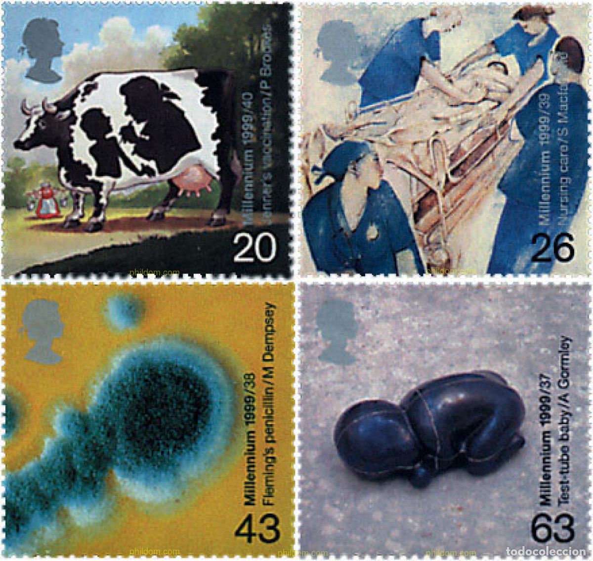 Sellos: 90680 MNH GRAN BRETA&Ntilde;A 1999 MILENIO. SANIDAD