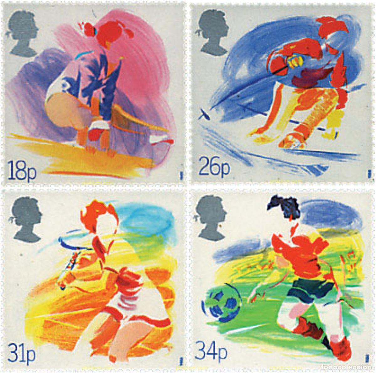 Sellos: 66137 MNH GRAN BRETA&Ntilde;A 1988 DEPORTES