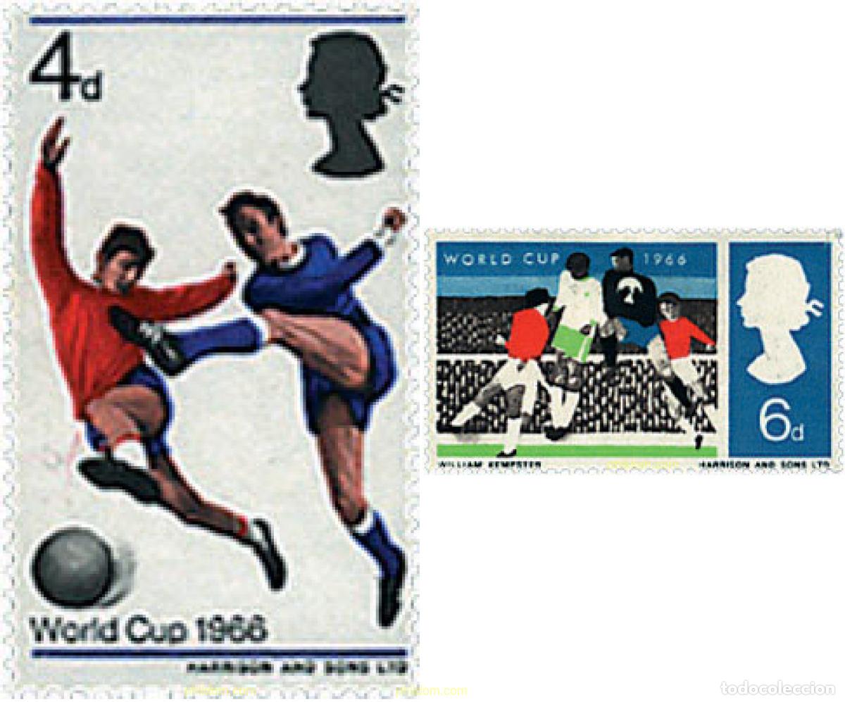 Sellos: 609694 MNH GRAN BRETA&Ntilde;A 1966 COPA DEL MUNDO DE FUTBOL. INGLATERRA-66