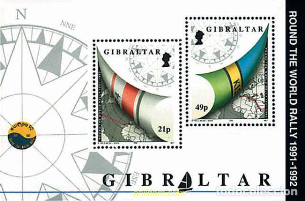 Sellos: 84271 MNH GIBRALTAR 1992 REGATA ALREDEDOR DEL MUNDO