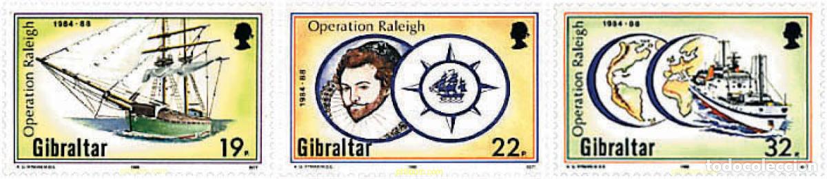 Stamps: 83439 MNH GIBRALTAR 1988 OPERACION RALEIGH