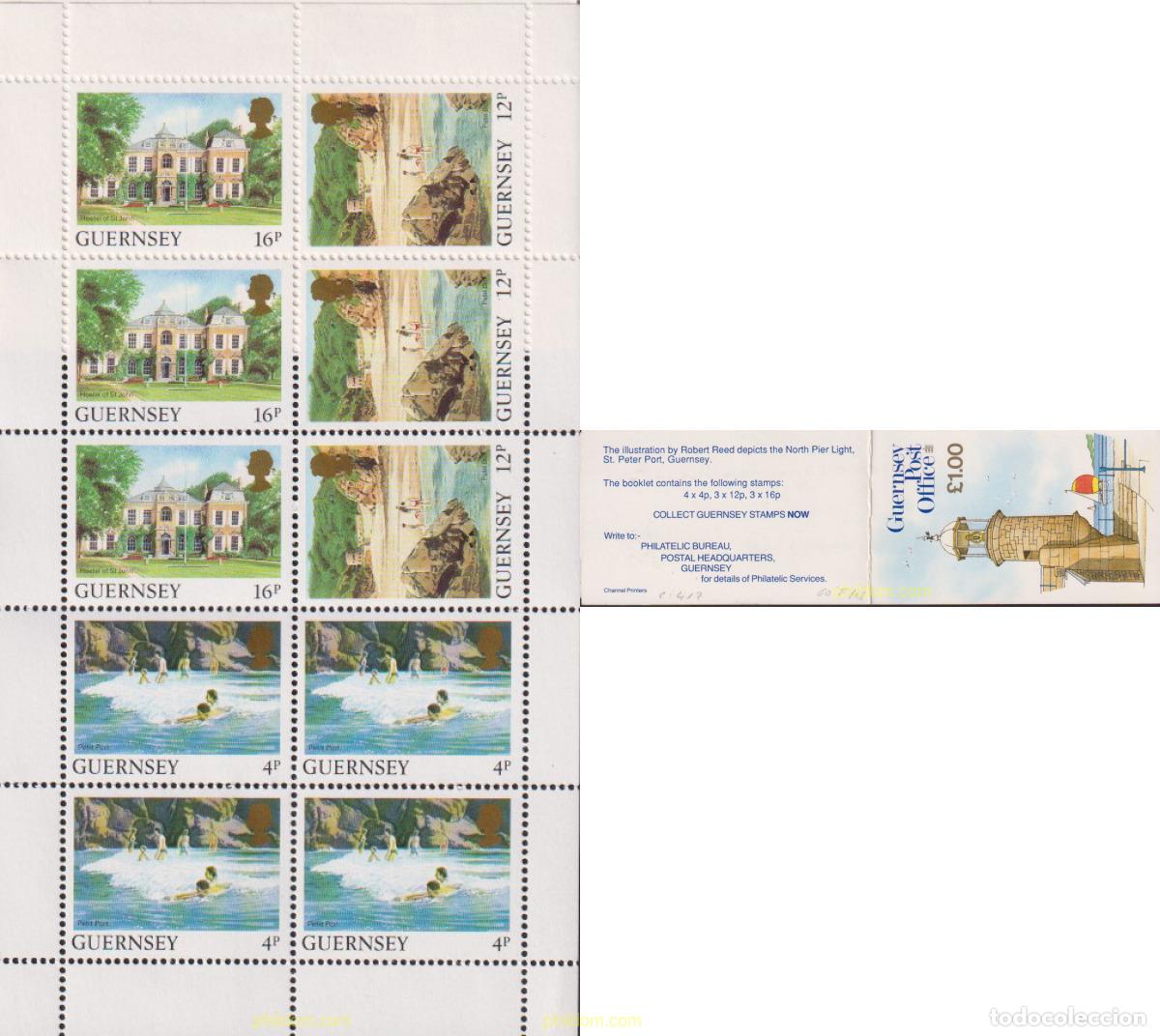 Sellos: 2456 MNH GUERNSEY 1988 VISTAS DE LA ISLA