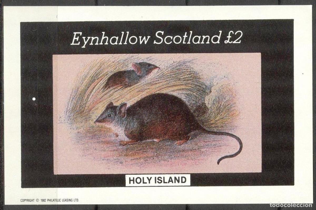 Sellos: GB LOCAL EYNHALLOW 1982 SHEET MNH FAUNA MAMIFEROS MARSUPIALES RATONES MICE ROEDORES RODENTS