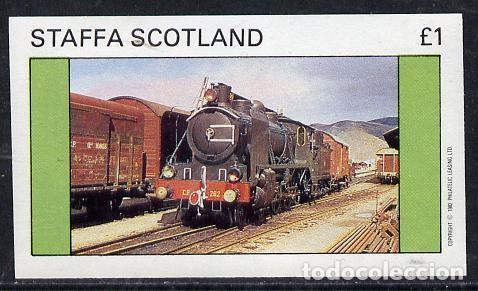 Sellos: GB LOCAL STAFFA 1982 SHEET MNH TRENES A VAPOR STEAM TRAINS ZUGE LOCOMOTORAS LOCOMOTIVES LOKOMOTIVEN