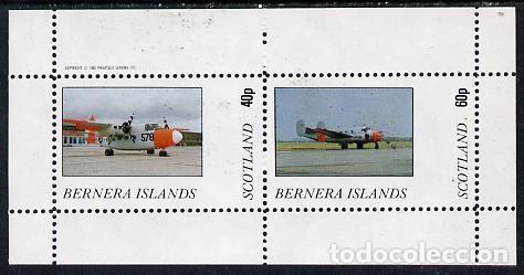 Sellos: GB LOCAL BERNERA 1982 SHEET MNH AIRPLANES AEROPLANOS PLANES AVIONES AVIACION AVIATION