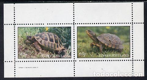 Sellos: GB LOCAL STAFFA 1982 SHEET MNH FAUNA TURTLES TORTUES TARTARUGAS TORTUGAS SCHILDKROTEN WILDLIFE