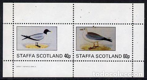 Sellos: GB LOCAL STAFFA 1982 SHEET MNH FAUNA AVES BIRDS PAJAROS OISEAUX UCCELLI PASSAROS VOGELS