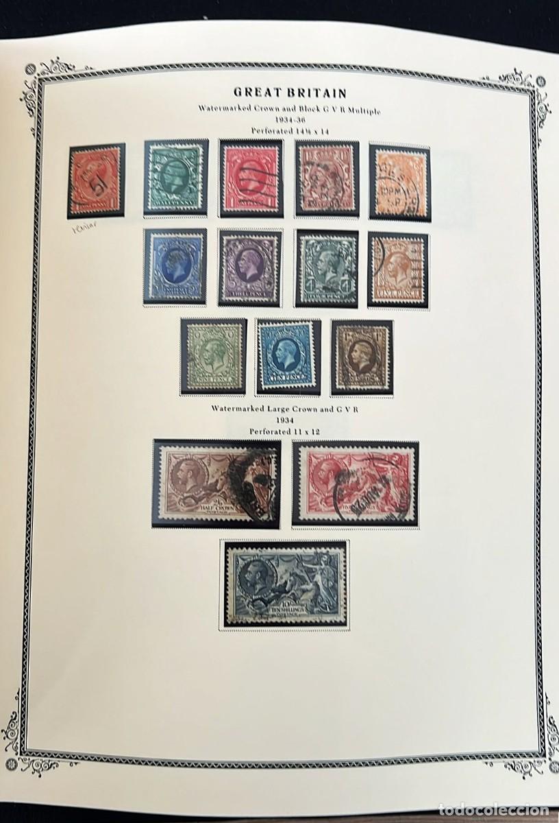 Sellos: Gran Breta&ntilde;a, 1902-1992 Colecci&oacute;n de sellos, nuevos y usados, [&Aacute;lbum Scott.]