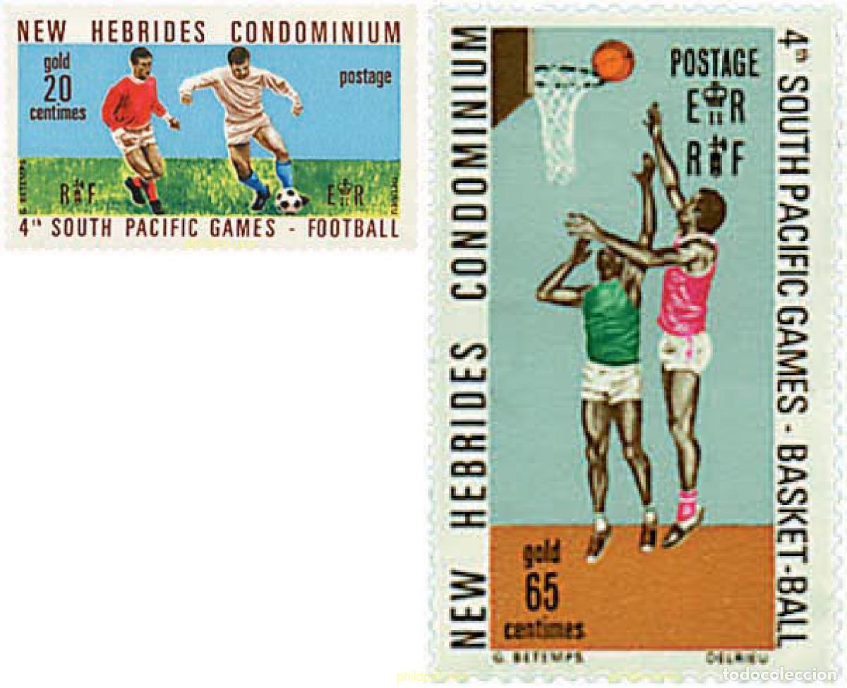 Sellos: 229760 MNH NUEVAS HEBRIDAS 1971 4 JUEGOS DEL PACIFICO SUR