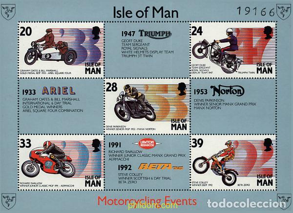 Sellos: 41628 MNH MAN 1993 MOTOCICLISMO