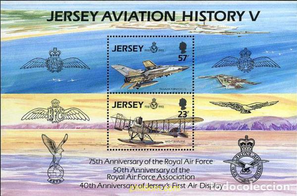 Sellos: 66634 MNH JERSEY 1993 PIONEROS DE LA AVIACION