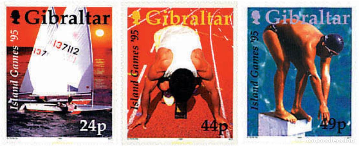 Sellos: 84290 MNH GIBRALTAR 1995 JUEGOS DEPORTIVOS DE LAS ISLAS 1995