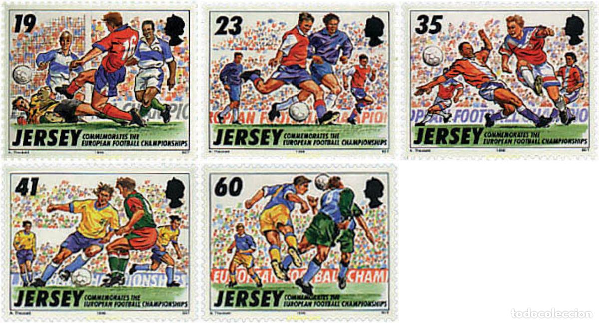Sellos: 66643 MNH JERSEY 1996 CAMPEONATOS EUROPEOS DE FUTBOL