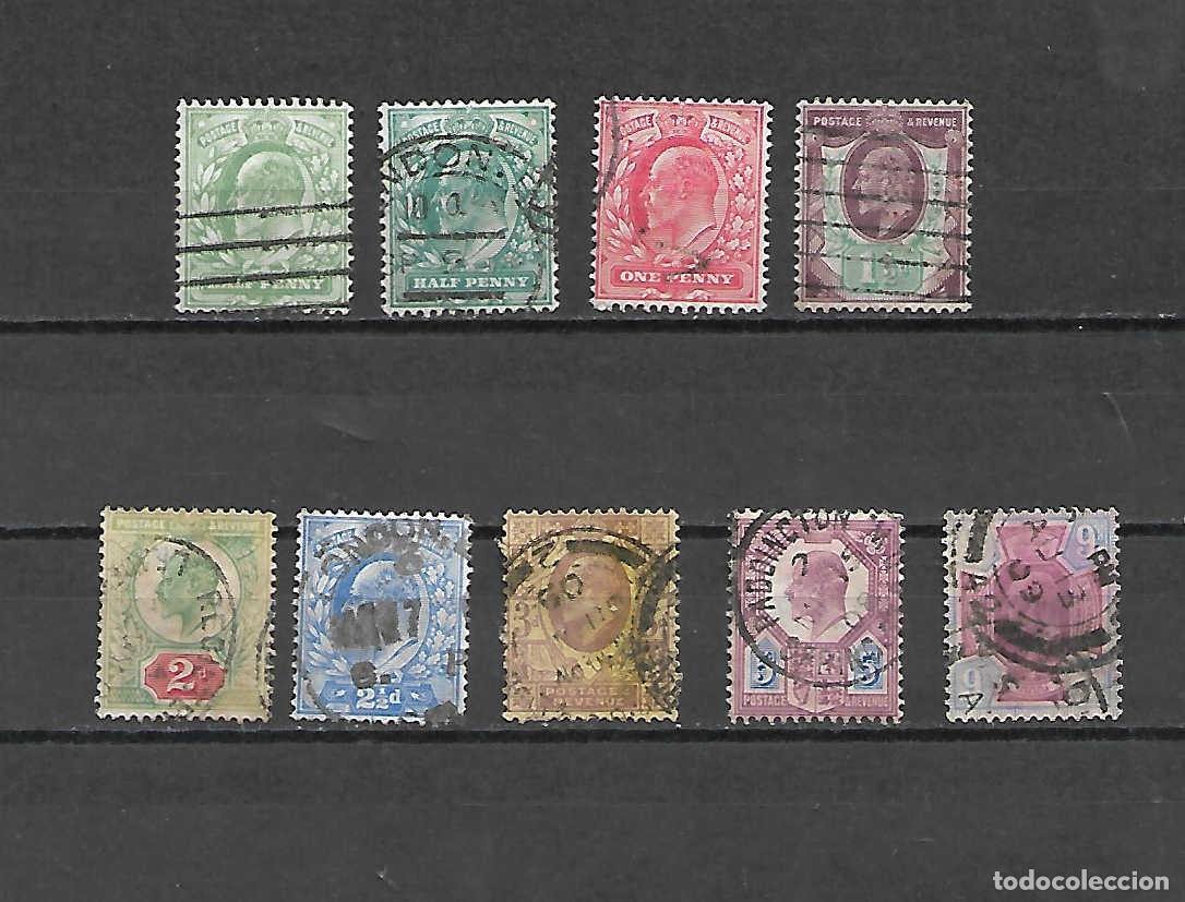 Sellos: Reina Victoria. CL&Aacute;SICOS, Gran Breta&ntilde;a. sellos a&ntilde;os 1902/10 Yvert 160 &euro;