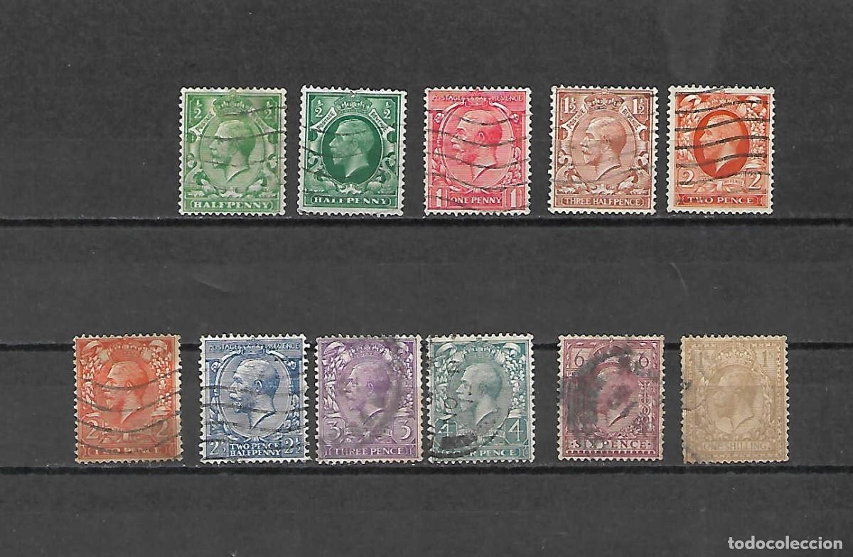 Sellos: Eduardo VII, rey. CL&Aacute;SICOS, Gran Breta&ntilde;a. sellos a&ntilde;os 1912/22
