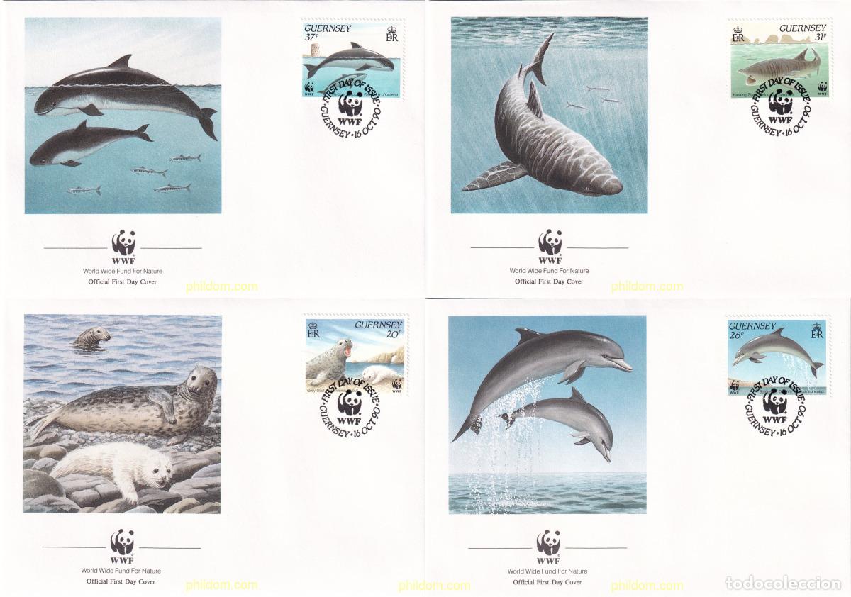 Sellos: 24745 MNH GUERNSEY 1990 FAUNA MARINA DE GUERNSEY