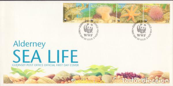 Sellos: 640083 MNH ALDERNEY 1993 FAUNA MARINA DE ALDERNEY