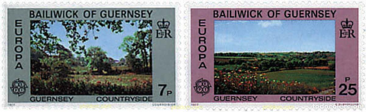 Sellos: 62310 MNH GUERNSEY 1977 EUROPA CEPT. PAISAJES