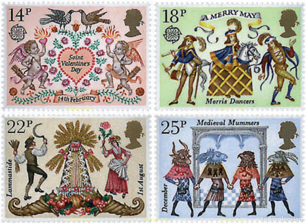 Sellos: 90584 MNH GRAN BRETA&Ntilde;A 1981 EUROPA CEPT. FOLCLORE