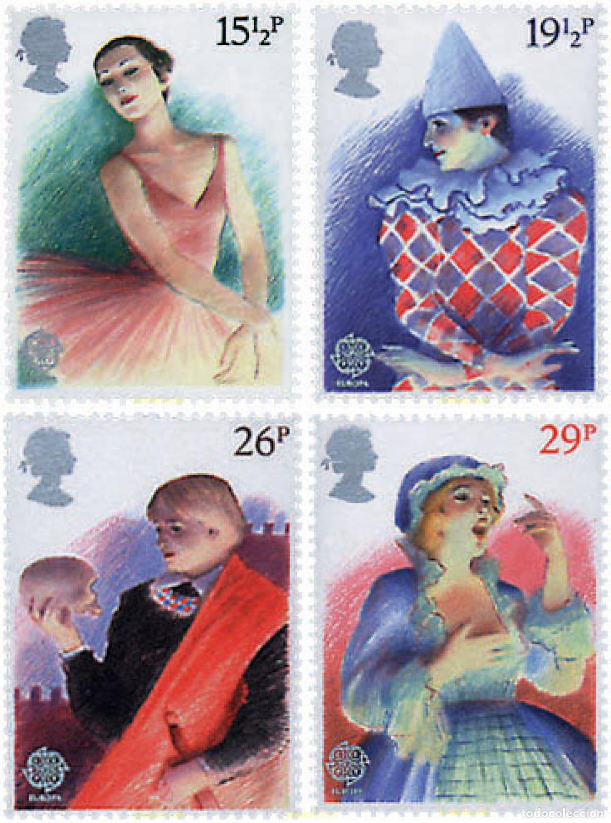 Sellos: 62486 MNH GRAN BRETA&Ntilde;A 1982 EUROPA CEPT. HISTORIA