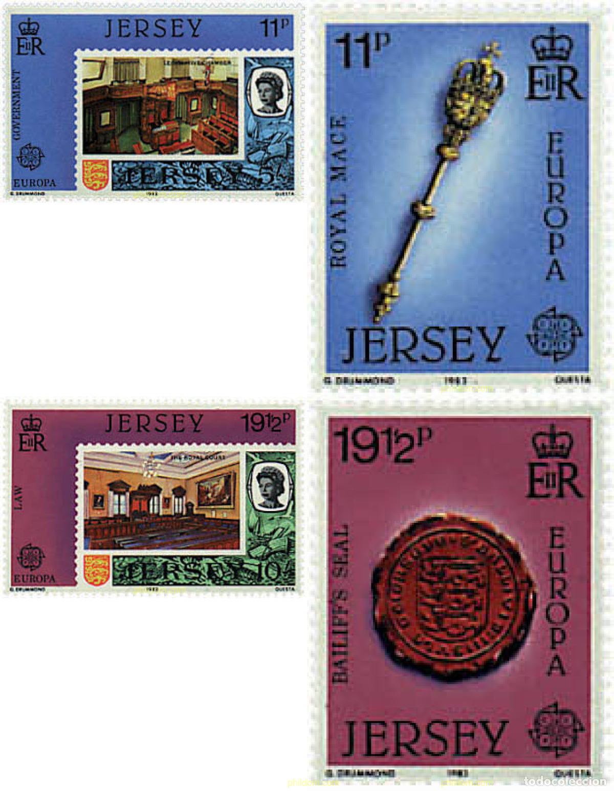 Stamps: 62524 MNH JERSEY 1983 EUROPA CEPT. GRANDES OBRAS DE LA HUMANIDAD