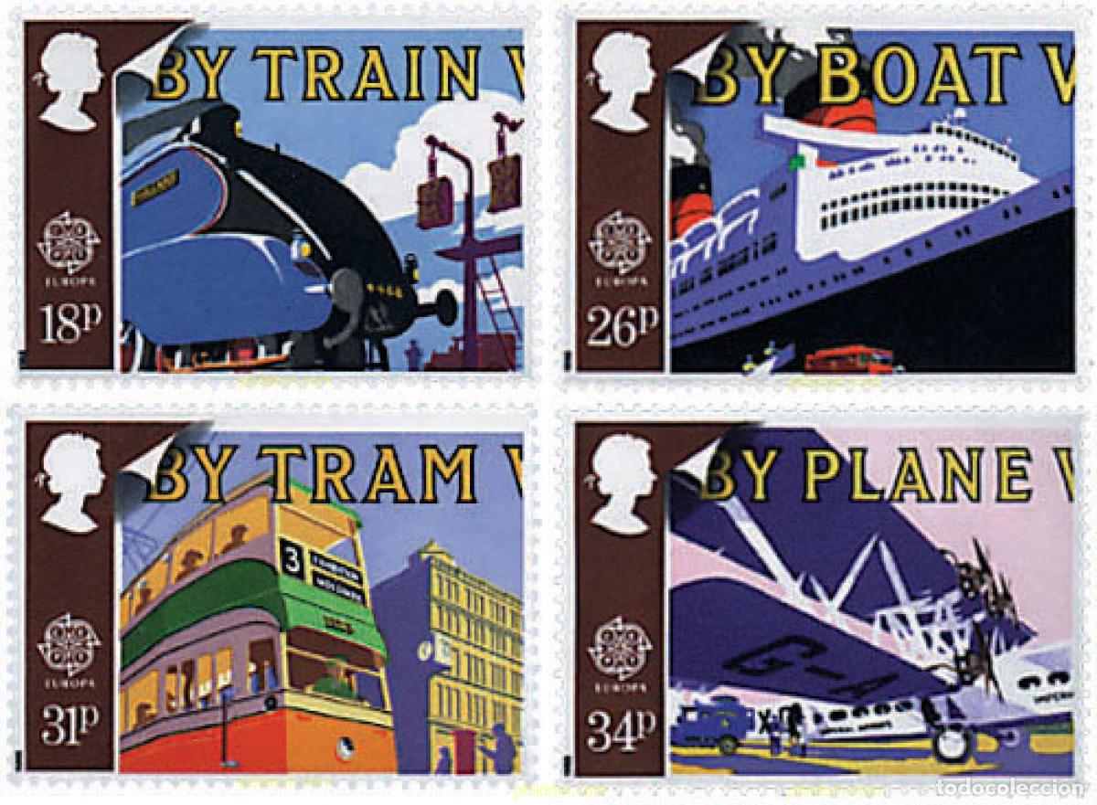 Sellos: 62690 MNH GRAN BRETA&Ntilde;A 1988 EUROPA CEPT. TRANSPORTE Y MEDIOS DE COMUNICACION