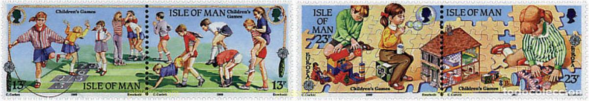 Sellos: 5607 MNH MAN 1989 EUROPA CEPT. JUEGOS INFANTILES