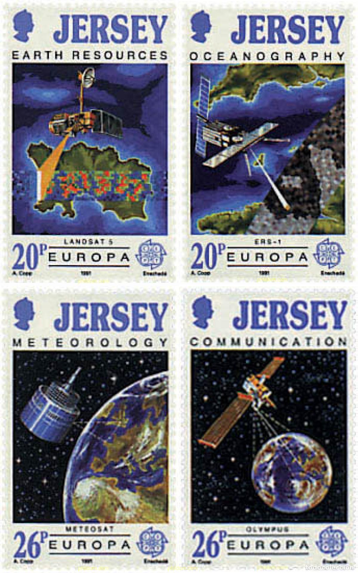 Sellos: 66601 MNH JERSEY 1991 EUROPA CEPT. TELECOMUNICACIONES