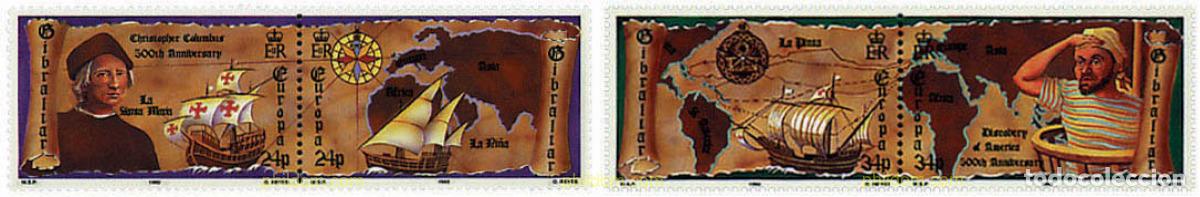 Sellos: 4583 MNH GIBRALTAR 1992 EUROPA CEPT. 500 ANIVERSARIO DEL DESCUBRIMIENTO DE AMERICA