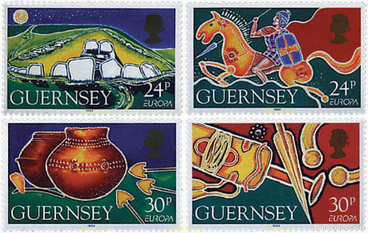 Sellos: 62921 MNH GUERNSEY 1994 EUROPA CEPT. GRANDES DESCUBRIMIENTOS