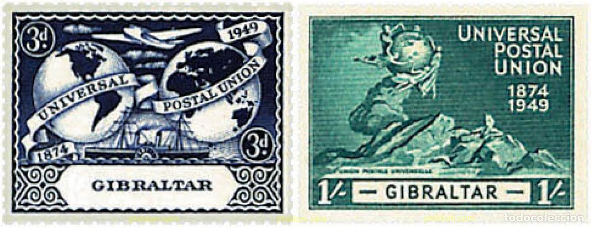 Sellos: 679063 MNH GIBRALTAR 1949 75 ANIVERSARIO DE LA UPU
