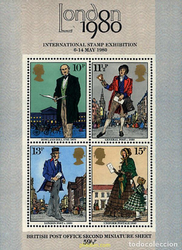 Sellos: 90581 MNH GRAN BRETA&Ntilde;A 1979 CENTENARIO DE LA MUERTE DE SIR ROWLAND HILL