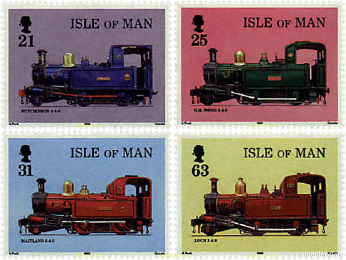Sellos: 55907 MNH MAN 1998 125 ANIVERSARIO DEL FERROCARRIL EN MAN