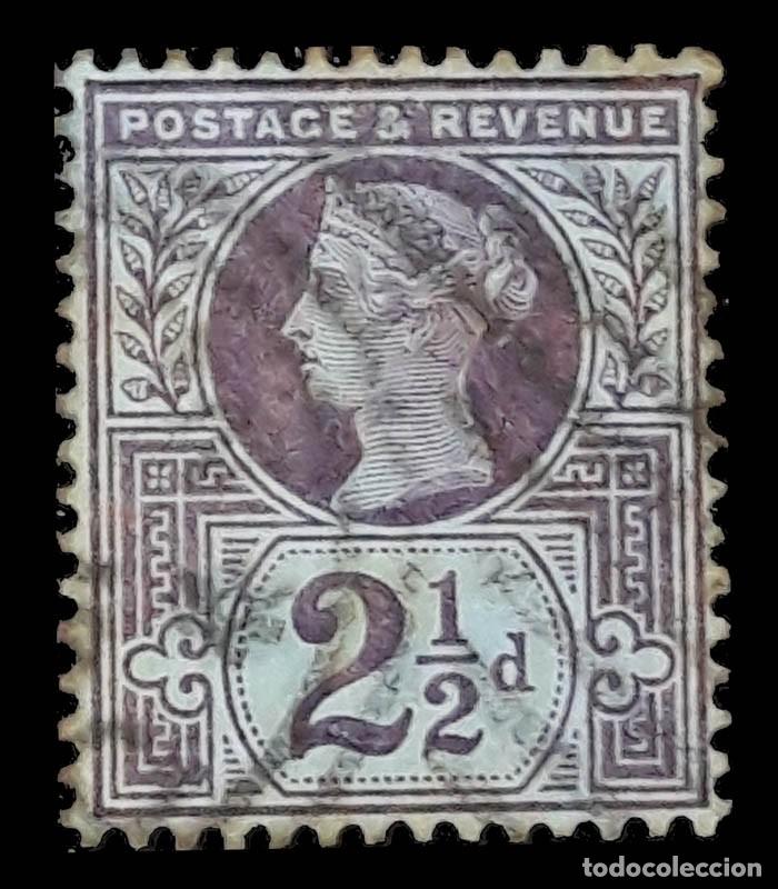 Sellos: 1887, Gran Breta&ntilde;a Queen Victoria Scott 114 A57 2 1/2p