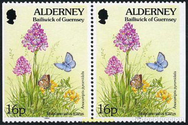 Sellos: 195273 MNH ALDERNEY 1994 FAUNA Y FLORA
