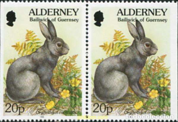 Sellos: 681456 MNH ALDERNEY 1994 FAUNA Y FLORA