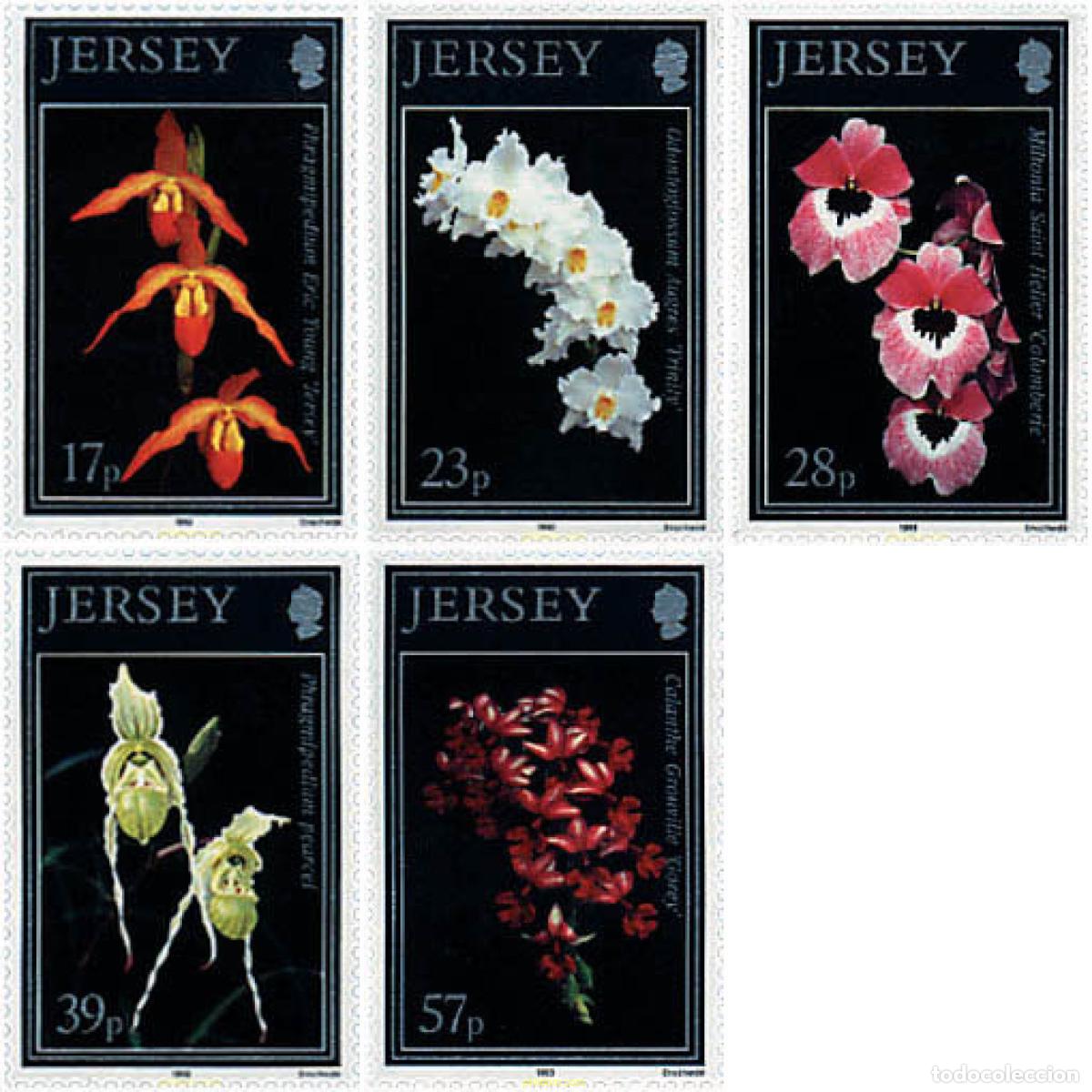 Sellos: 91930 MNH JERSEY 1993 ORQUIDEAS