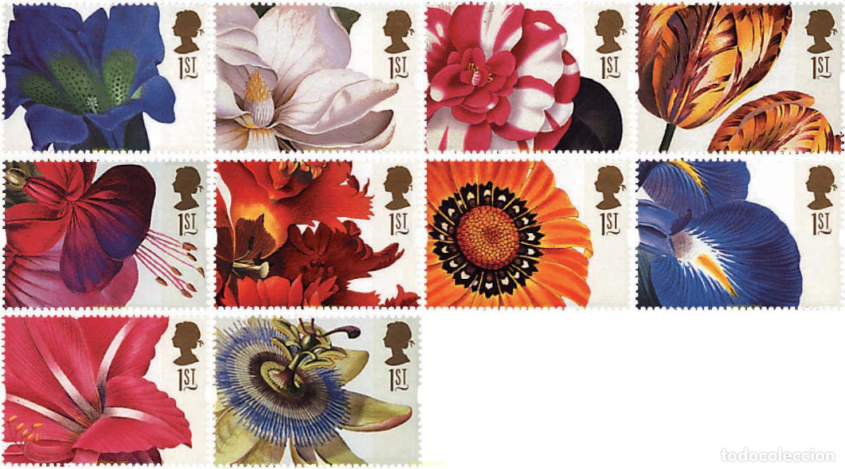 Sellos: 99049 MNH GRAN BRETA&Ntilde;A 1997 FLORES