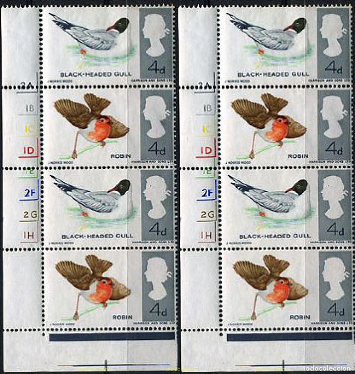 Sellos: 208904 MNH GRAN BRETA&Ntilde;A 1966 AVES