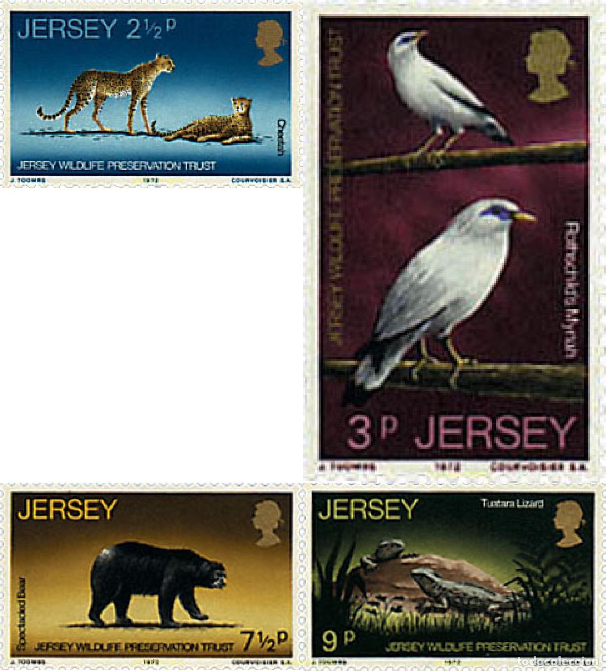 Sellos: 66490 MNH JERSEY 1972 PROTECCION DE LA VIDA SALVAJE