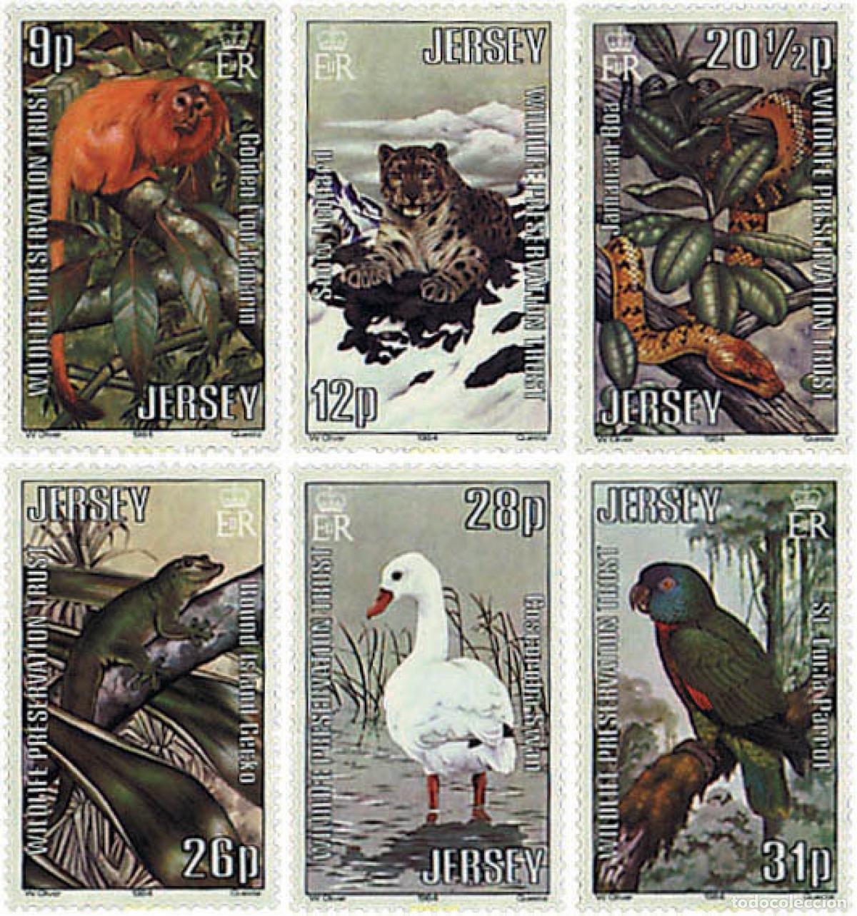 Sellos: 66574 MNH JERSEY 1984 PROTECCION DE LA VIDA SALVAJE