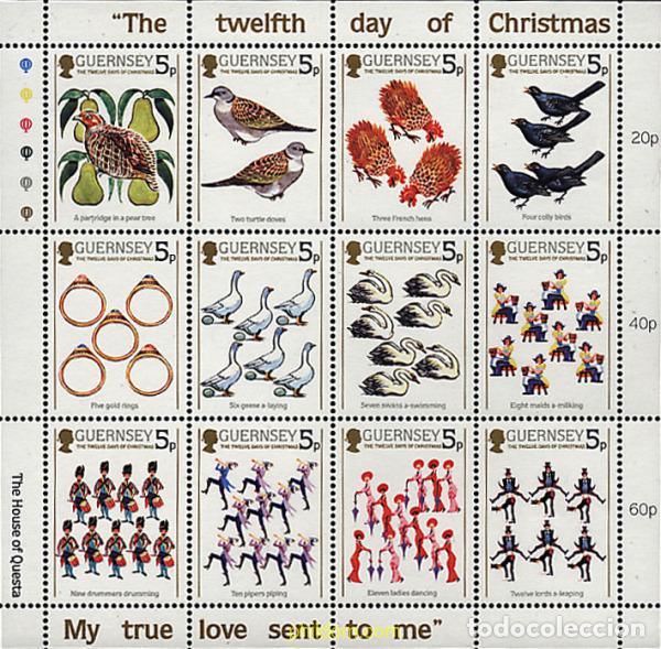 Sellos: 66183 MNH GUERNSEY 1984 NAVIDAD