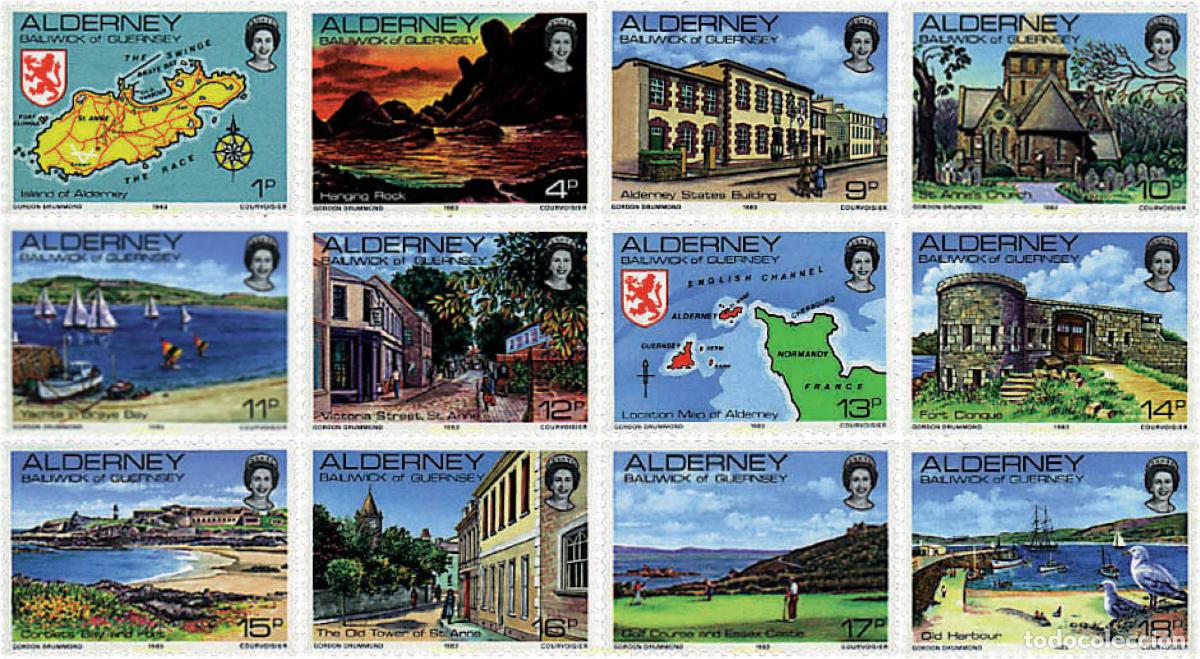 Sellos: 98299 MNH ALDERNEY 1983 VISTAS DE ALDERNEY