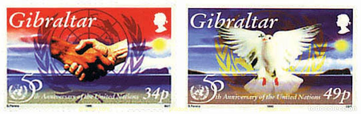 Sellos: 84294 MNH GIBRALTAR 1995 50 ANIVERSARIO DE LA ONU