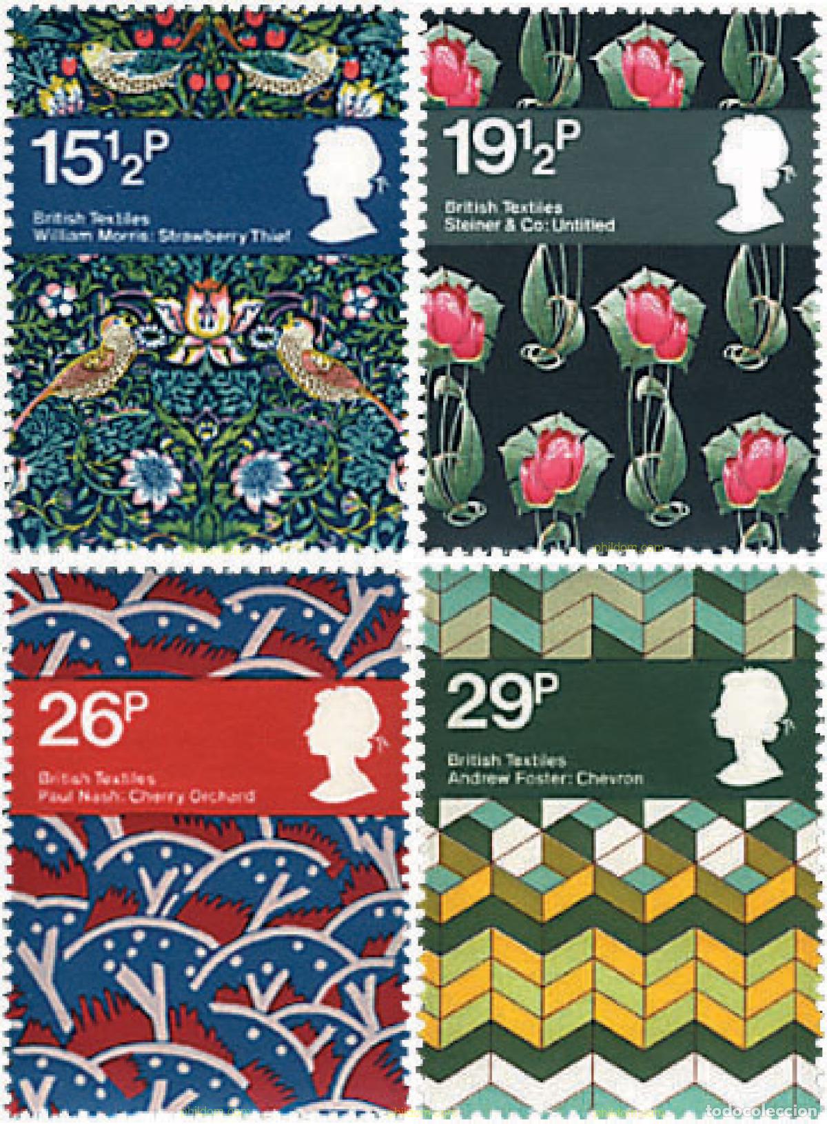 Sellos: 93352 MNH GRAN BRETA&Ntilde;A 1982 TEJIDOS BRITANICOS