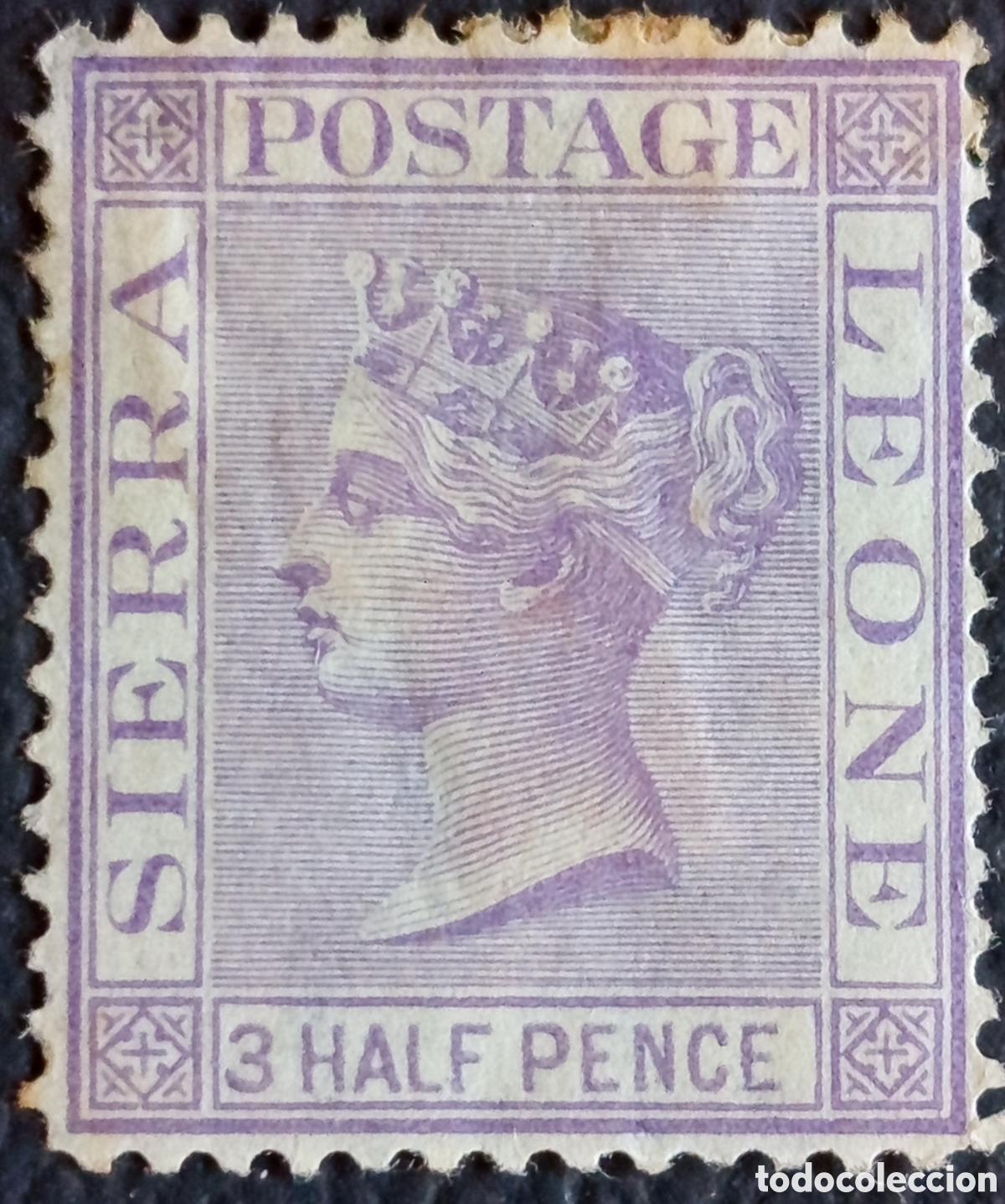 Sellos: Sello Sierra Leona (1896-1897) Reina Victoria 3 Half Pence Mi. 31 MH