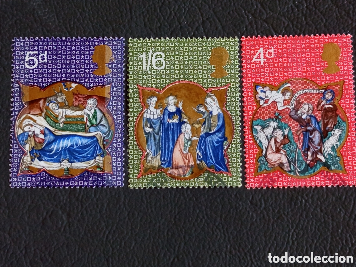 Sellos: Serie 3 Sellos G. Breta&ntilde;a 1968 Navidad Mi. 535/37